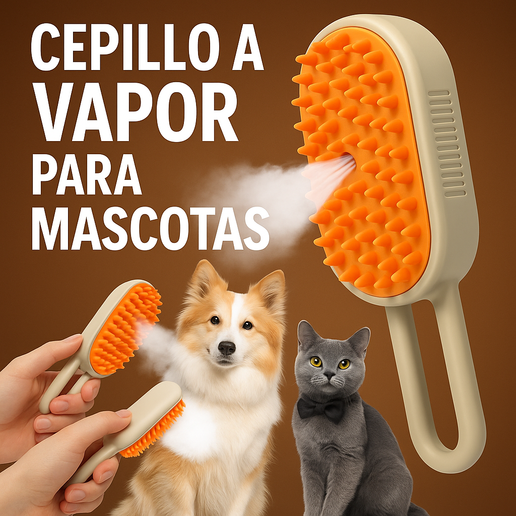 Cepillo a Vapor 3 en 1 Bigan™ para Mascotas
