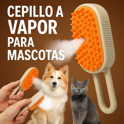 Cepillo a Vapor 3 en 1 Bigan™ para Mascotas