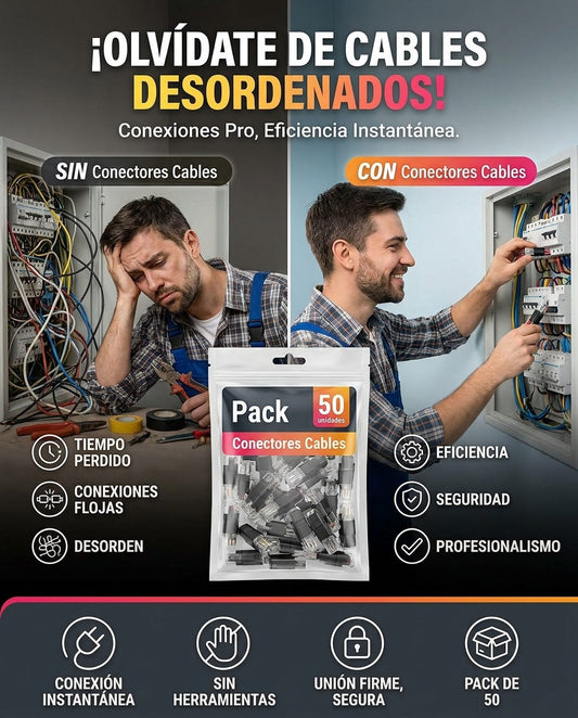 jarvis-oferta — Pack 50 unidades Conectores Cables