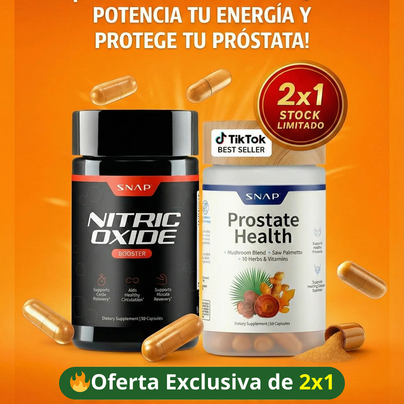 Oxido Nitrico + Cuidado De La Prostata - PACK PROMOCIONAL 2x1