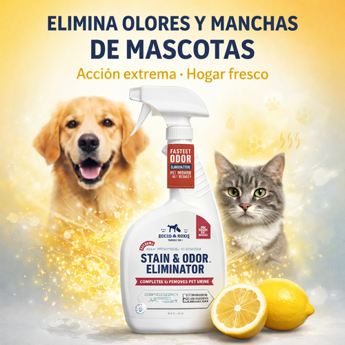 Eliminador Extremo de Manchas y Olores para Mascotas