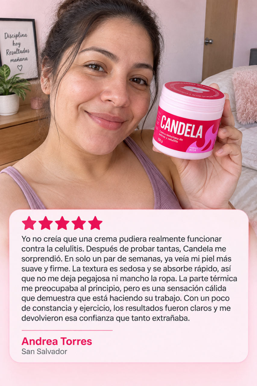 Candela - Crema reductora — D · LA RESEÑA QUE CONVENCE