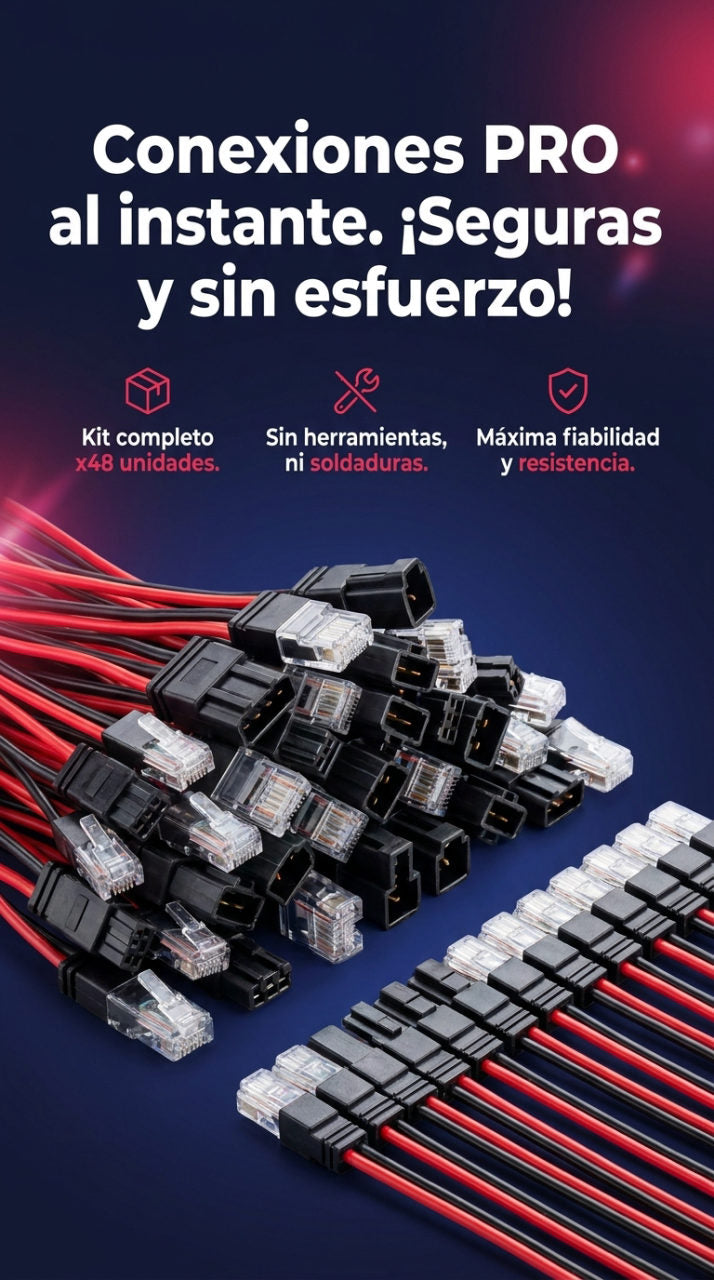 Conectores Cables x48 Unidades — HERO