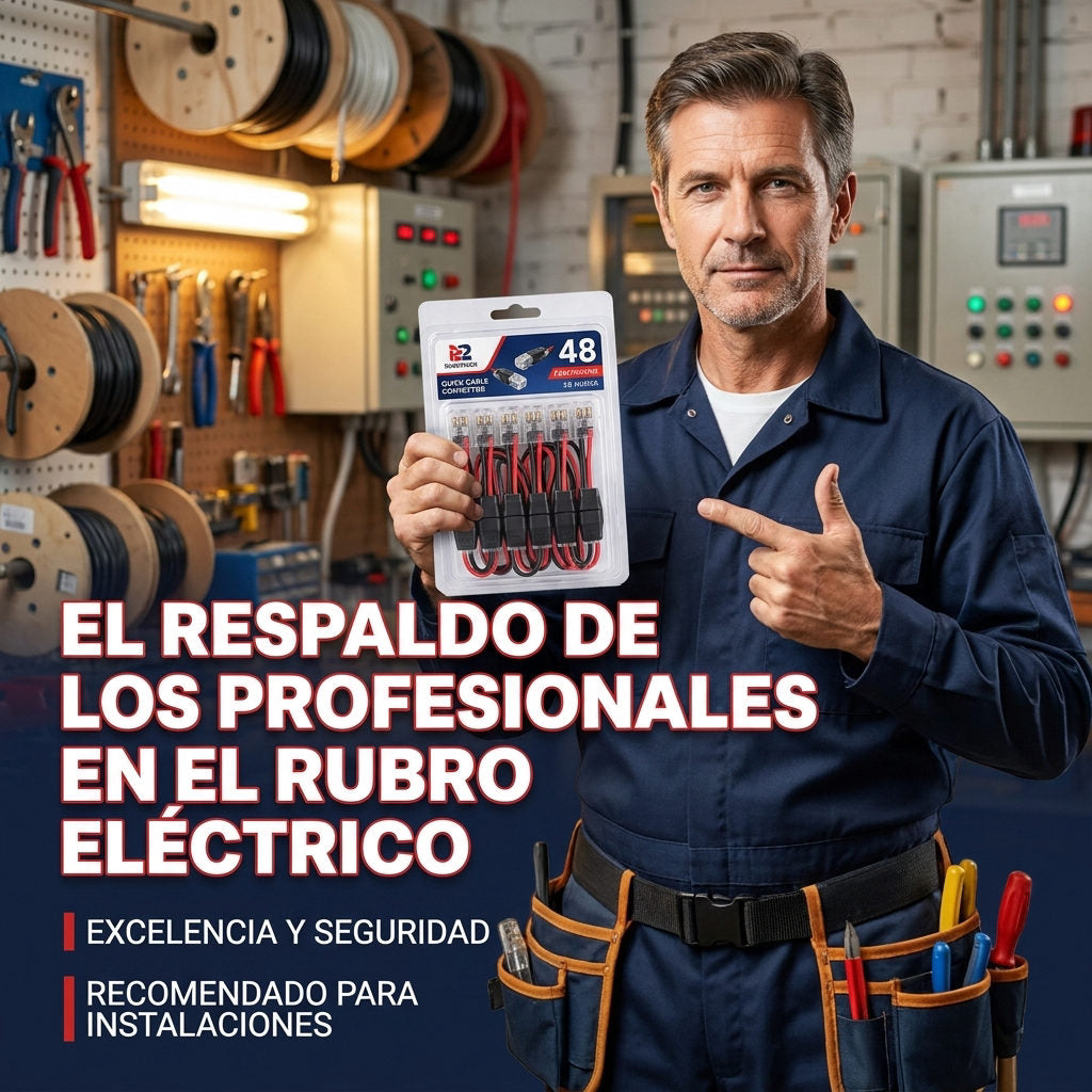 Conectores Cables x48 Unidades — Pack de 50 unidades — RECOMENDADO POR EXPERTOS