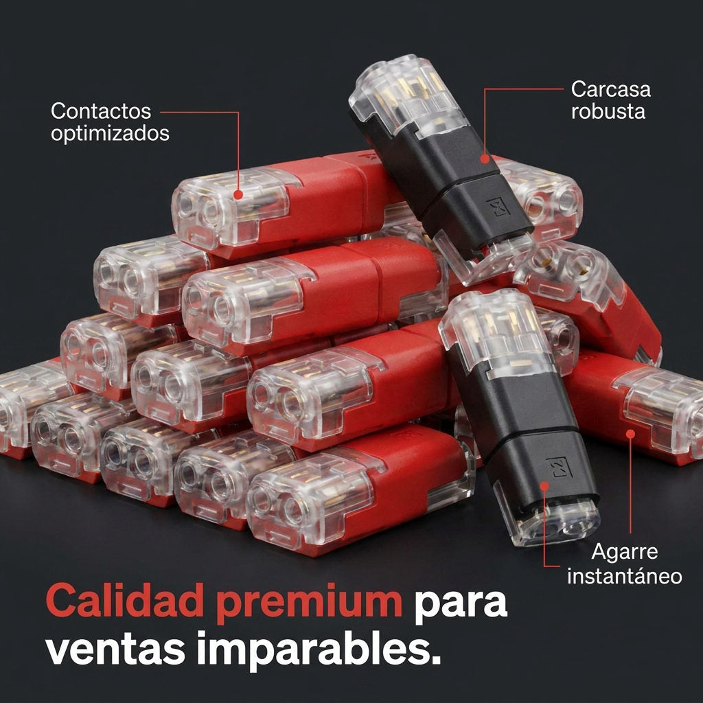 Conectores Cables x50 Unidades — DETALLES DE CALIDAD