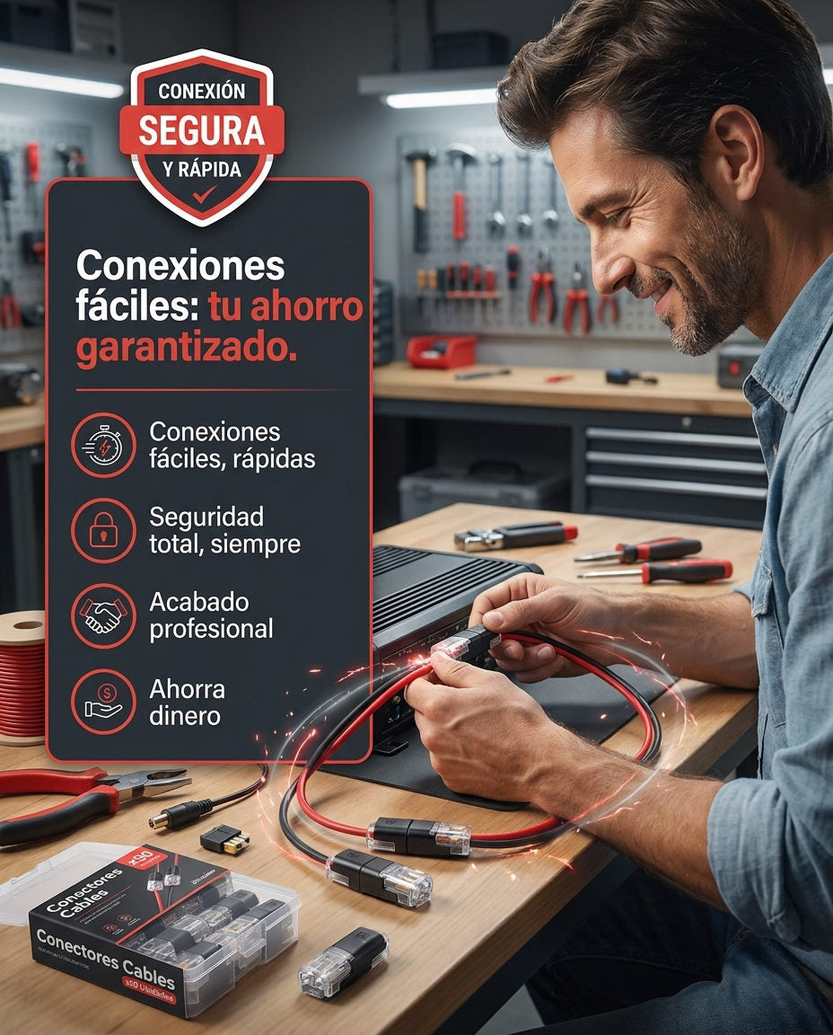 Conectores Cables x50 Unidades — VIVE LA EXPERIENCIA Conectores Cables x50 Unidades