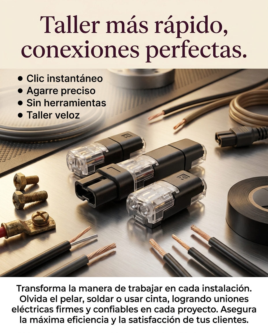 Conectores Cables x50 Unidades — BENEFICIOS Y DETALLES DE COMPONENTES