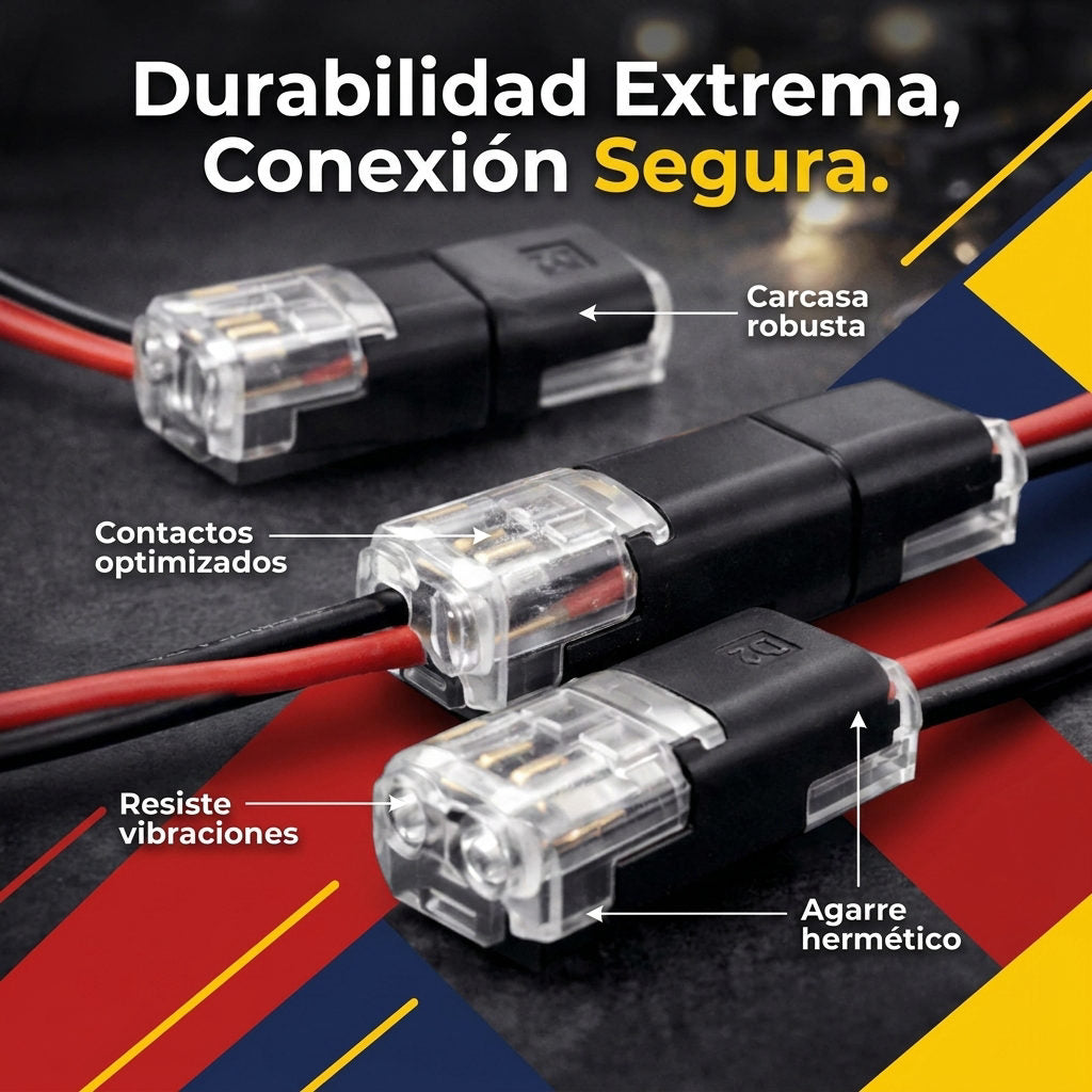 Conectores Cables x50 Unidades — Oferta Relampago Lleva 2 paga 1 — DETALLES DE CALIDAD