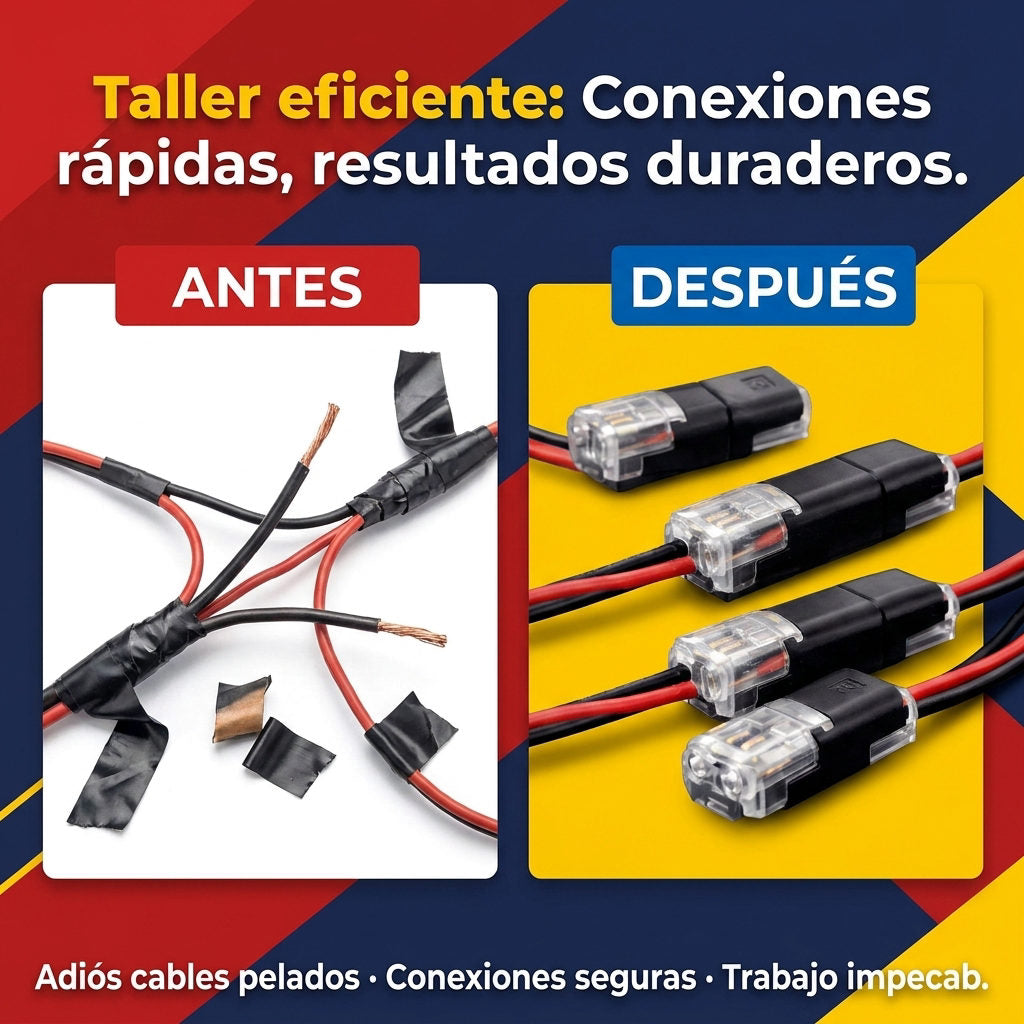 Conectores Cables x50 Unidades — Oferta Relampago Lleva 2 paga 1 — ANTES Y DESPUES