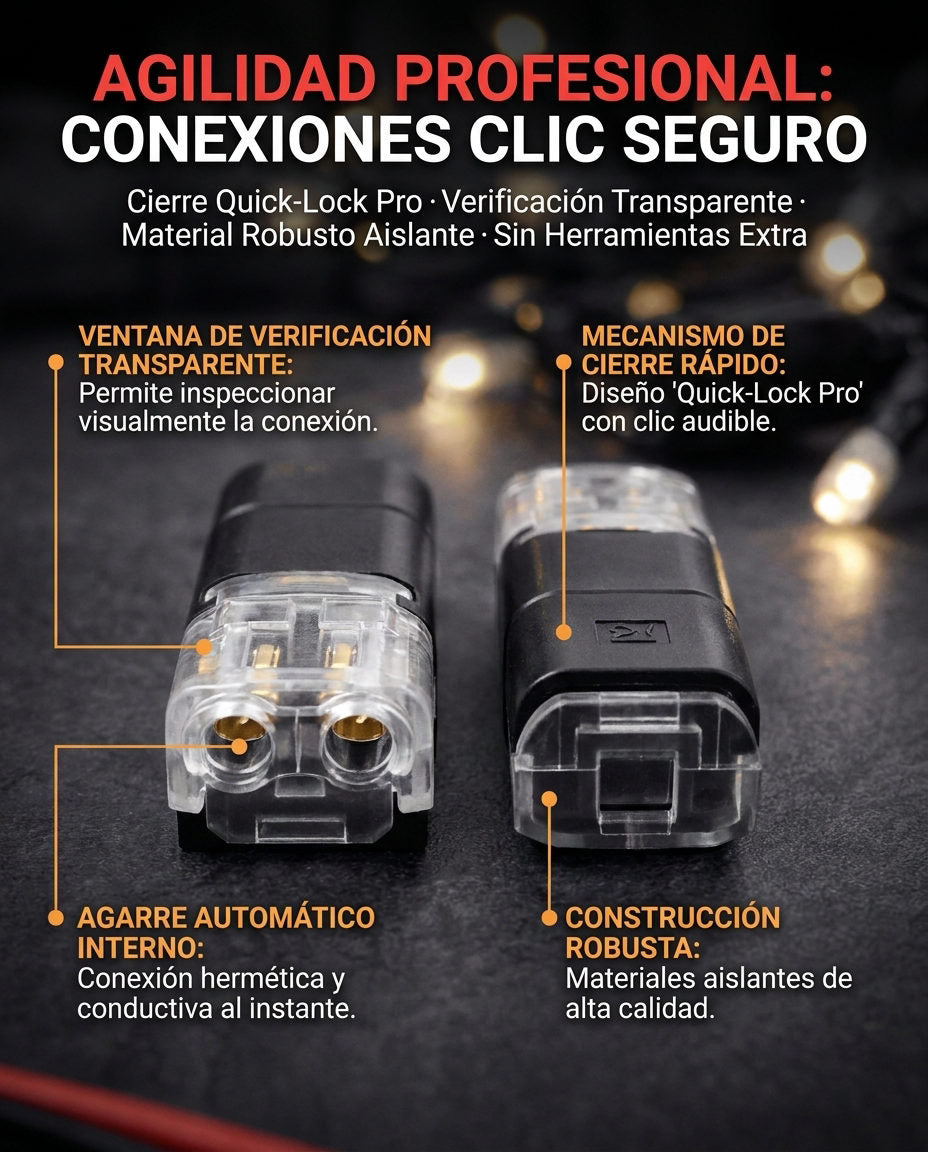 Conectores Cables x50 Unidades — DETALLES DE CONSTRUCCIÓN Y OPERACIÓN