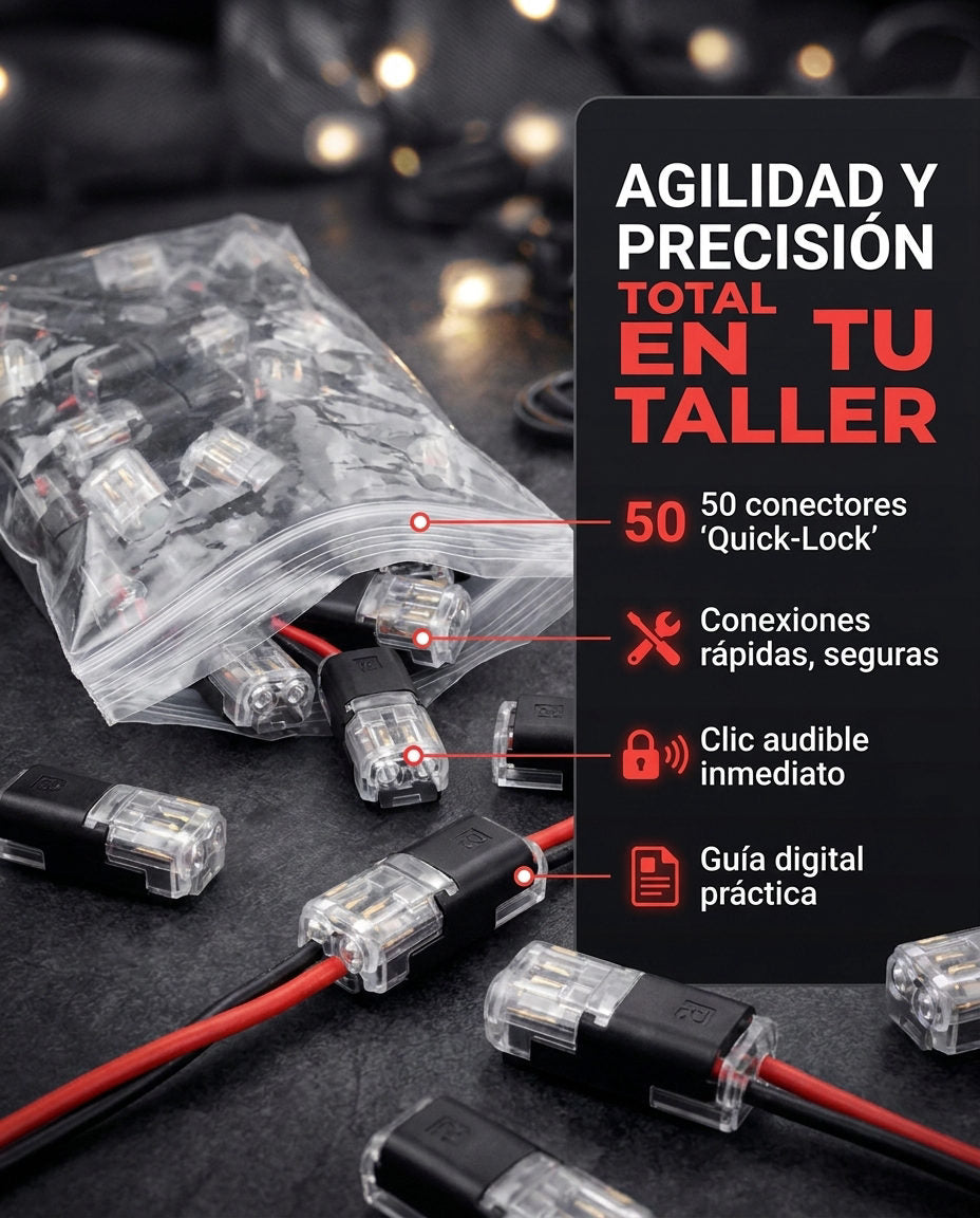 Conectores Cables x50 Unidades — QUÉ RECIBIRÁS CON TU COMPRA