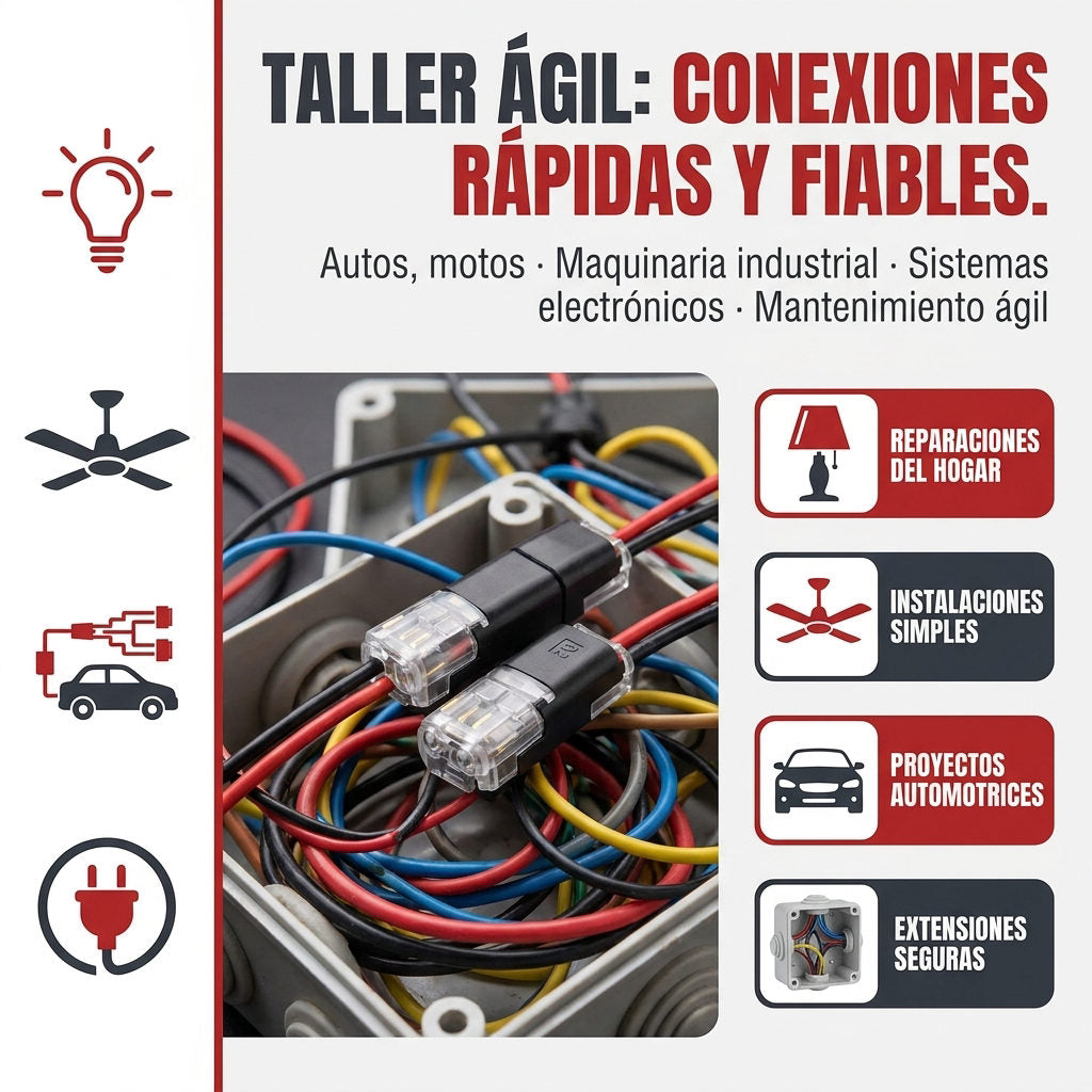 Conectores Cables x50 Unidades — VERSATILIDAD Y APLICACIONES CLAVE