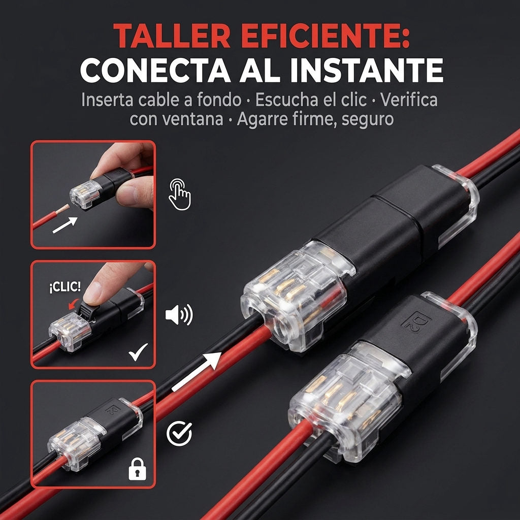 Conectores Cables x50 Unidades — CONSEJOS PARA MÁXIMA EFECTIVIDAD