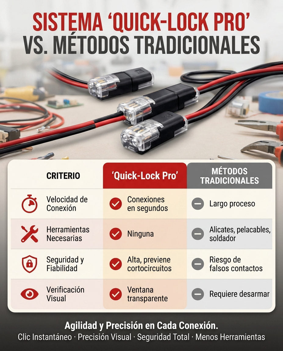 Conectores Cables x50 Unidades — VENTAJA COMPETITIVA