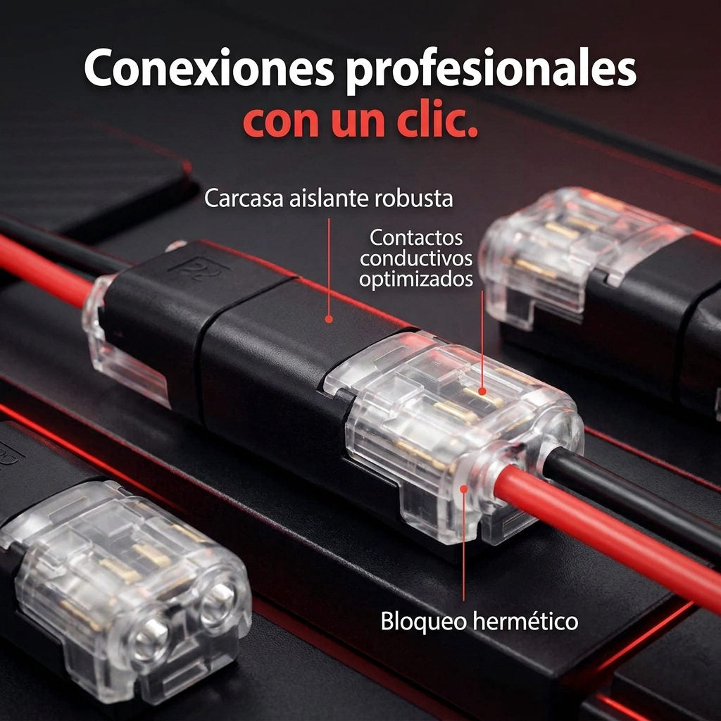 Conectores Cables x50 Unidades — DETALLES DE CALIDAD