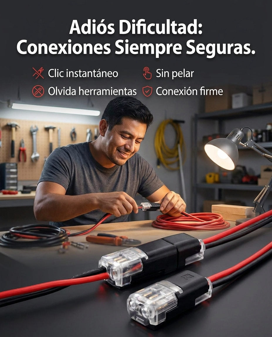 Conectores Cables x50 Unidades — DOLOR Y SOLUCION