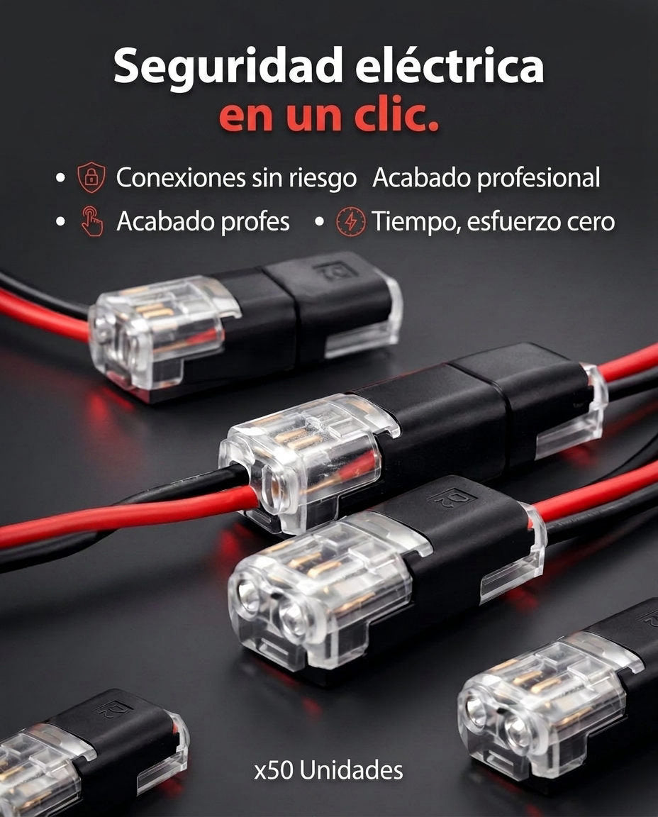 Conectores Cables x50 Unidades — BENEFICIOS