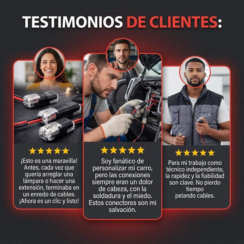 Conectores Cables x50 Unidades — PRUEBA SOCIAL