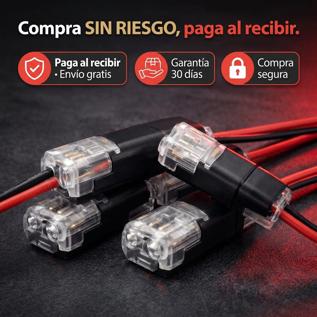 Conectores Cables x50 Unidades — GARANTIA Y SEGURIDAD