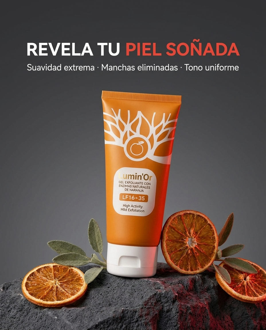 Gel exfoliante con enzimas naturales de naranja — HERO