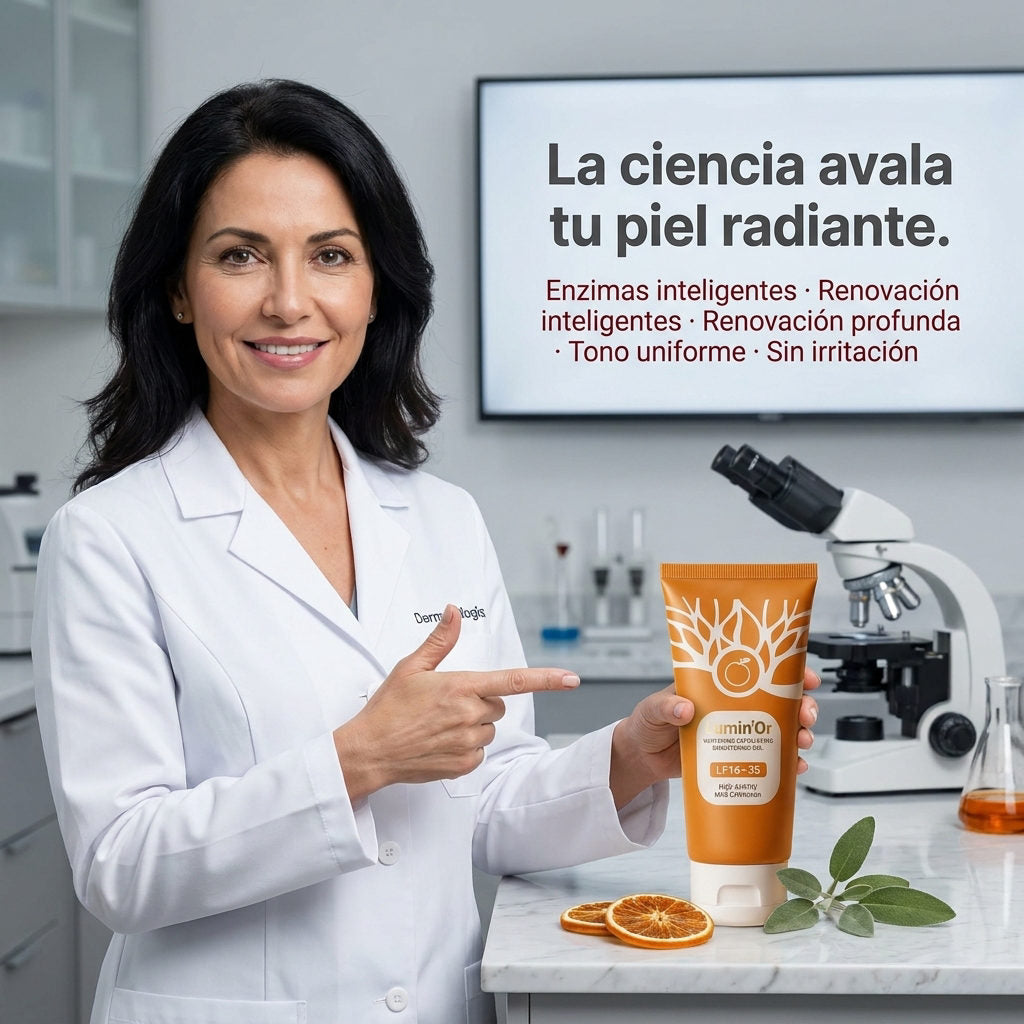 Gel exfoliante con enzimas naturales de naranja — RECOMENDADO POR EXPERTOS
