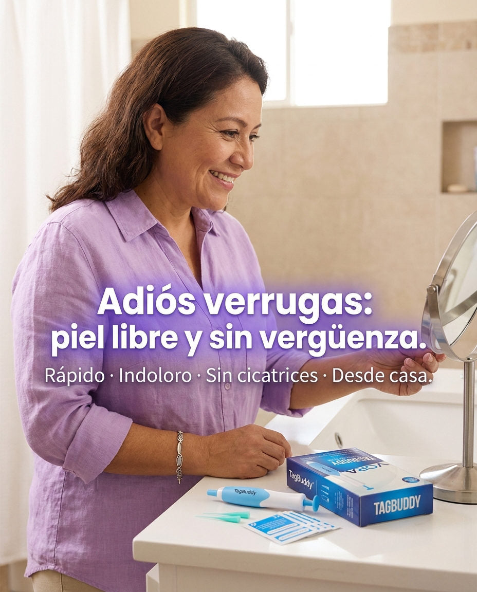 Kit TagBuddy – ¡Adiós a las verrugas! — DOLOR Y SOLUCION