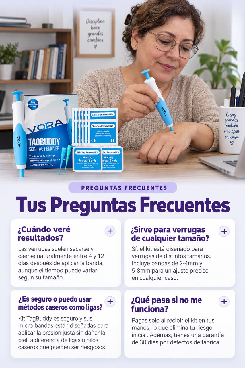Kit TagBuddy – ¡Adiós a las verrugas! — O · TUMBA LA DUDA