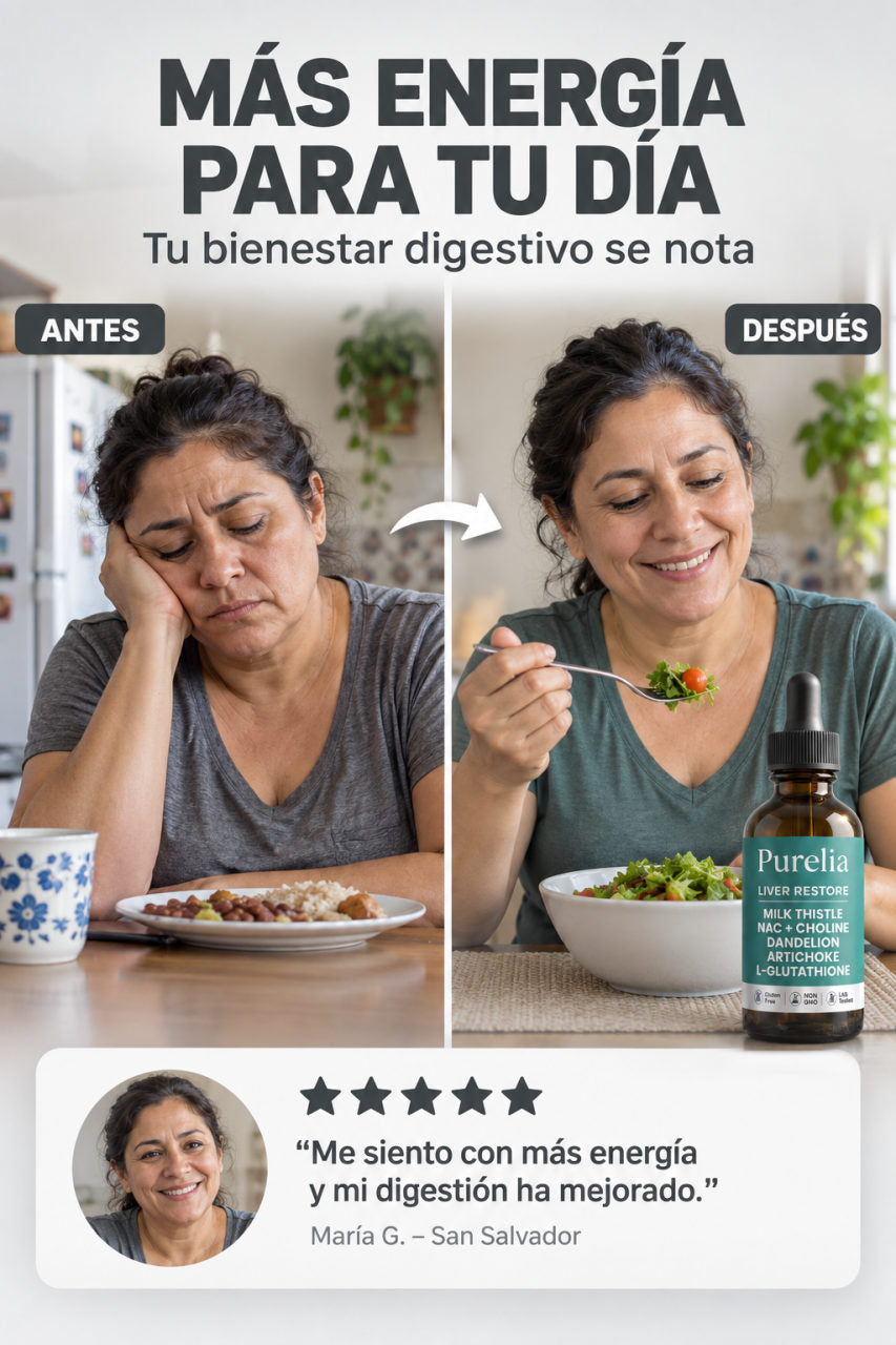 Purelia: apoyo hepático integral para restaurar la energía y la vitalidad. — T · LA TRANSFORMACIÓN
