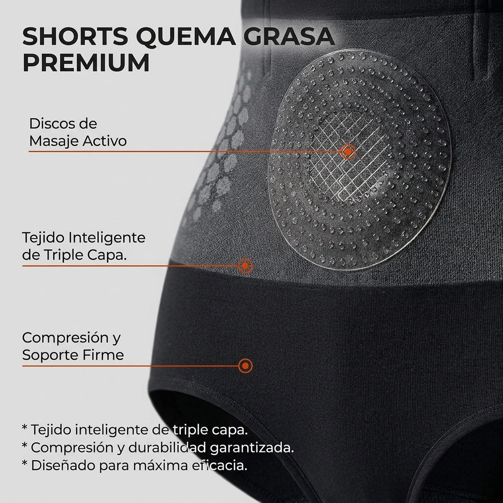 Shorts Quema Grasa — DETALLES DE CALIDAD