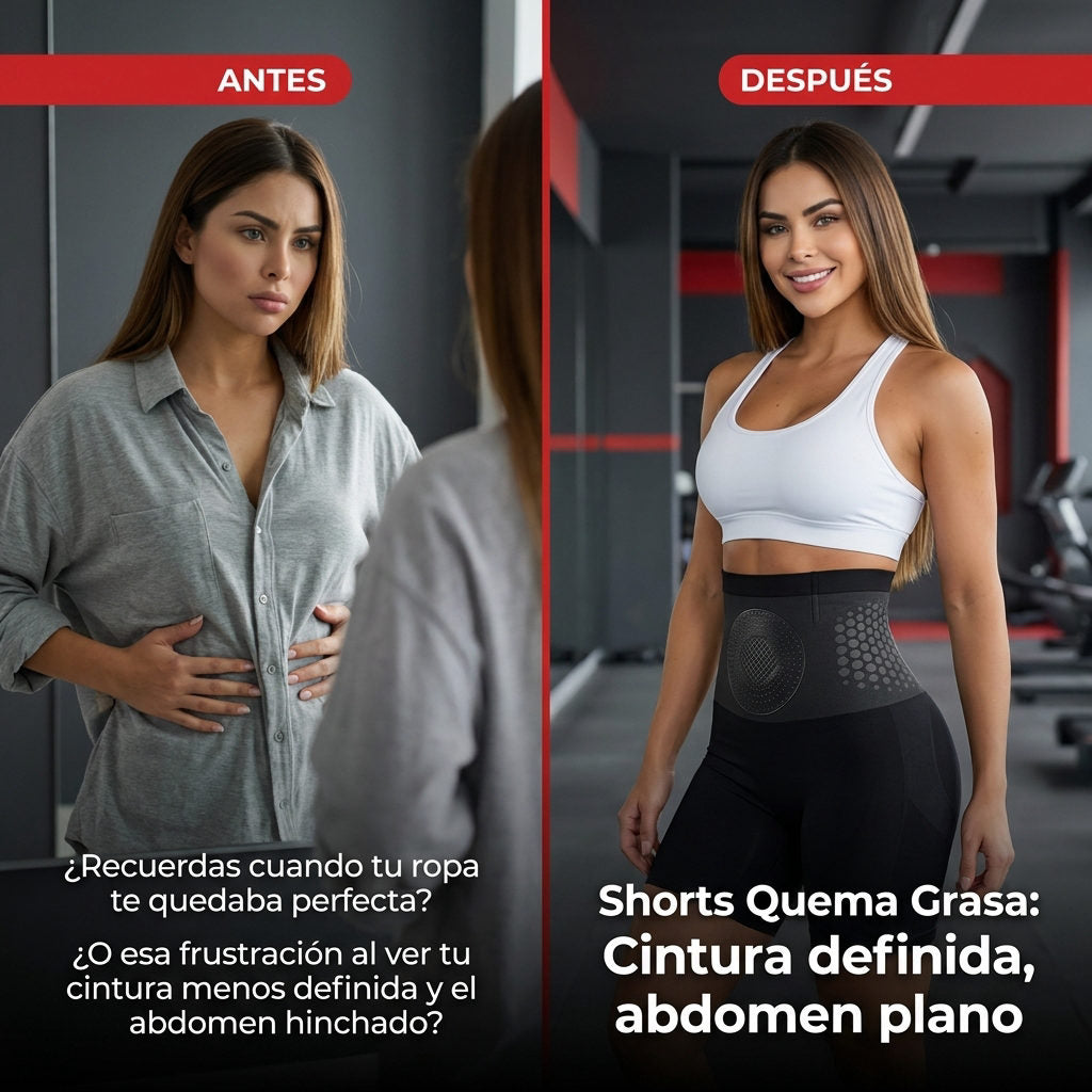 Shorts Quema Grasa — ANTES Y DESPUES